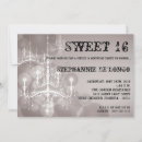 Search for chandelier sweet 16 invitations Party
