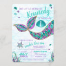 Search for mermaid glitter invitations Purple teal