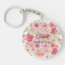 Search for maid of honour key rings Flowers