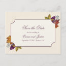 Search for fall wedding save date postcards Watercolor