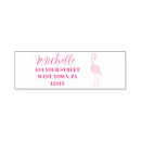 Search for pink flamingo rubber stamps Return address