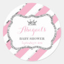 Search for crown baby shower stickers Silver