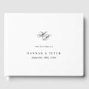 Search for monogrammed wedding guest books Couple