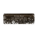 Search for snowflake wedding return address labels Wonderland
