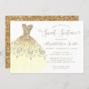 Search for yellow dress invitations Watercolor