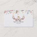 Search for deer business cards Boho