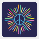 Search for world peace symbols stickers Pacifist