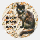 Search for spooky black cat stickers Fun
