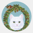 Search for cat in winter stickers Bird