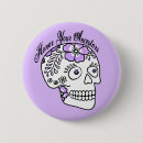 Search for sugar skull badges Dia de los muertos
