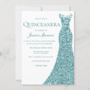 Search for teal quinceanera invitations Dress