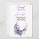 Search for casual sweet 16 invitations Floral illustration
