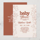 Search for burnt orange baby shower invitations Floral