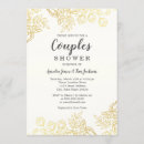 Search for elegant shower wedding invitations Gold
