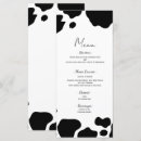 Search for country western wedding menus Cowgirl