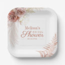 Search for bridal shower plates Pampas grass