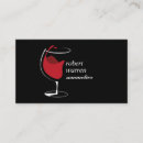 Search for wine glass business cards Sommelier