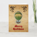 Search for hot air balloon christmas cards Victorian