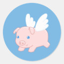 Search for blue pig stickers When pigs fly