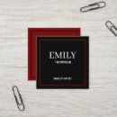 Search for black red business cards Unique