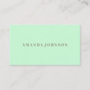Search for mint business cards Modern