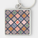 Search for quilted key rings Vintage
