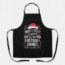 Search for football aprons Santa