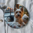 Search for holiday lights badges Dog