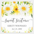 Search for yellow daisy stickers Boho