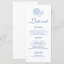 Search for dusty blue wedding menus White