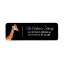 Search for safari animals return address labels Giraffe