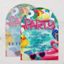 Search for kids pool party invitations Flamingo