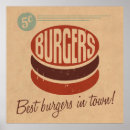 Search for vintage burger posters Food