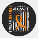 Search for multiple sclerosis awareness stickers Orange