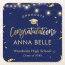 Search for graduation coasters Navy blue