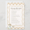 Search for nursery rhyme quiz baby shower Gender neutral