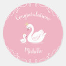 Search for swan bird stickers Pink