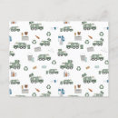 Search for kids pattern postcards Vehicles