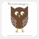 Search for ex libris stickers Owl