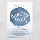 Search for lake party invitations Blue