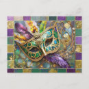 Search for feather mask postcards Mardi gras