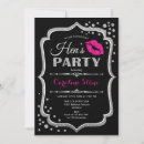 Search for silver hens party invitations Lips