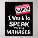 Search for karen posters Speak