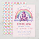 Search for castle birthday invitations Rainbow