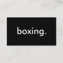 Search for box business cards Martial arts