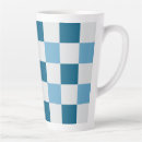 Search for white square mugs White and blue