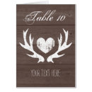 Search for deer antlers table cards Rustic