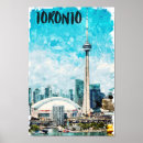 Search for toronto travel posters Watercolor