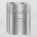 Search for silver sweet 16 invitations Girls