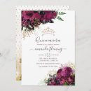 Search for wine quinceanera invitations Floral